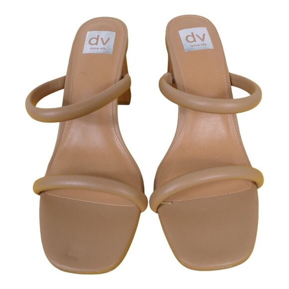 DV Dolce Vita  Halsty Slide Block Heel Sandal, Caramel Size 9.5  NEW #1134 - Picture 3 of 9